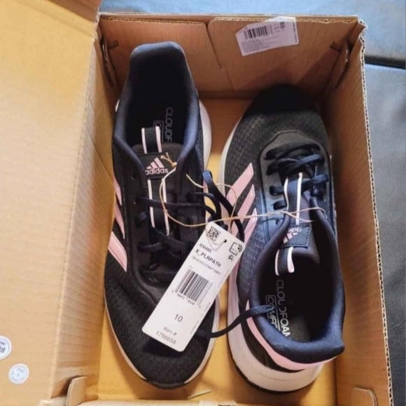 Adidas Black and Pink Sneakers - Picture 2 of 4